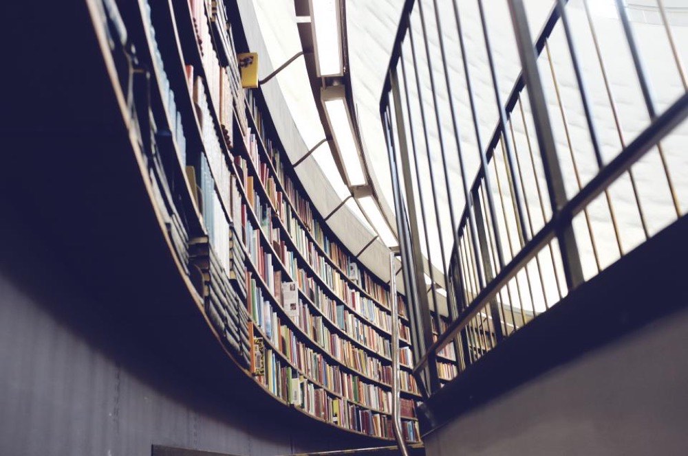 Study material library shelves